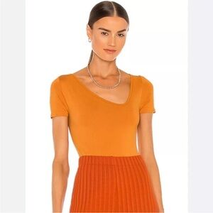 Simon Miller "Juri" Stretch Bodysuit in Caramel Size M/L